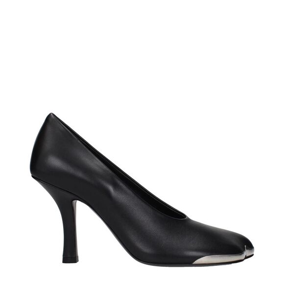Burberry Black Leather High Heel Women's Pumps - Picture 1 of 5